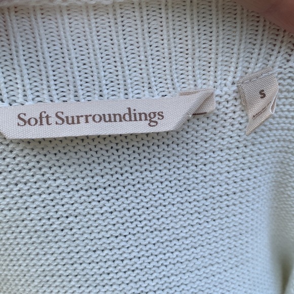 Soft Surroundings Desiree Eyelet Sweater, size small - Picture 4 of 5